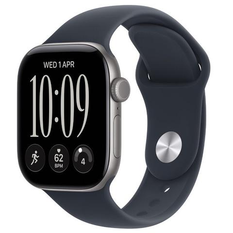 Apple Watch Series 12 GPS 42mm Space Grey Aluminium Case with Navy Blue Sport Band