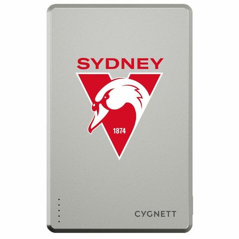 Cygnett 5K Slim Mag Power Bank Sydney Swans CY5374PBCHE
