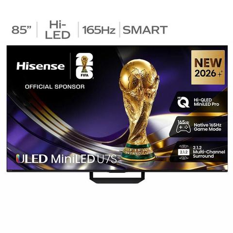 Hisense 85 inch U7SAU ULED Mini LED 4K Smart TV 85U7SAU