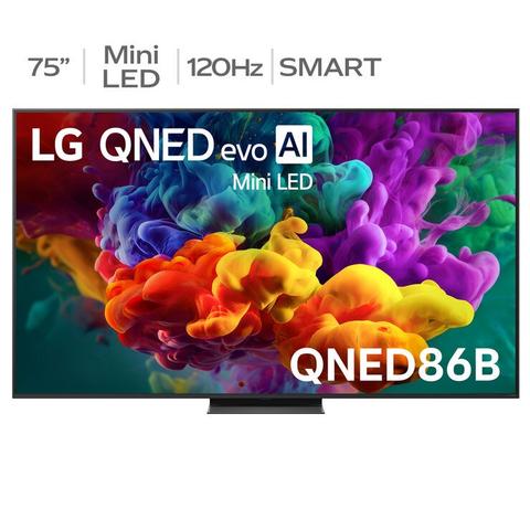 LG 75 Inch QNED86B EVO AI Mini LED 4K Smart TV 75QNED86BSA