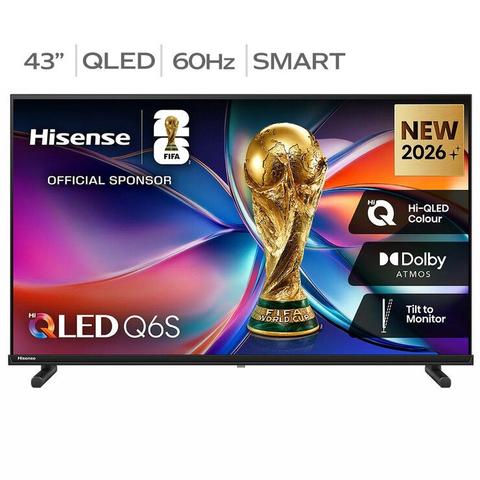 Hisense 43 Inch Q6SAU QLED 4K Smart TV 43Q6SAU