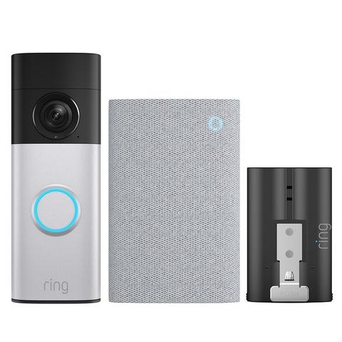 Ring Battery Video Doorbell 2K Plus with Chime Plus and Quick Release Battery Pack