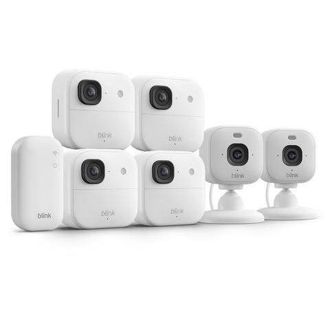 Blink 2K+ Camera 6 Piece Set White B0H2XJHNGS