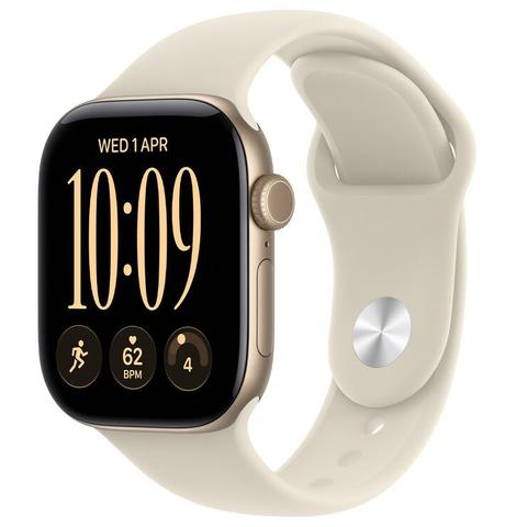 Apple Watch Series 12 GPS 42mm Light Gold Aluminium Case with Sand Sport Band