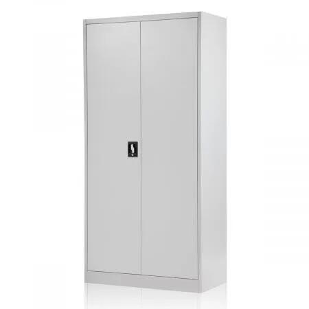 1.8M Strong Lockable Metal Office File Cabinet Storage Cupboard W/4 Adjustable Shelf Anti-Scratch