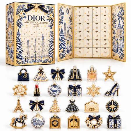 Luxury Brand Hand Bag  Christmas Advent Calendar 2026 Blind Box Countdown  Di orAcrylic Christmas Tree ornaments Women Surprise  Holiday Family Fun