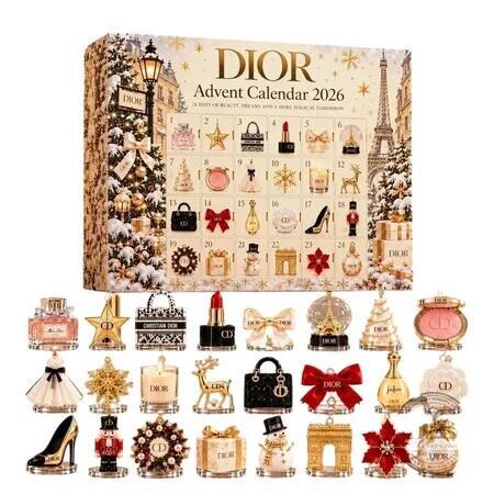 Luxury Brand Hand Bag  Christmas Advent Calendar 2026 Blind Box Countdown  Acrylic Christmas Tree ornaments Women Surprise  Holiday Family Fun