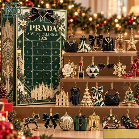 Luxury Brand products Advent Calendar 2026, 24 Day Christmas Countdown Calendar 2D Acrylic Ornament Luxury Brand products Collectibles Christmas Gift