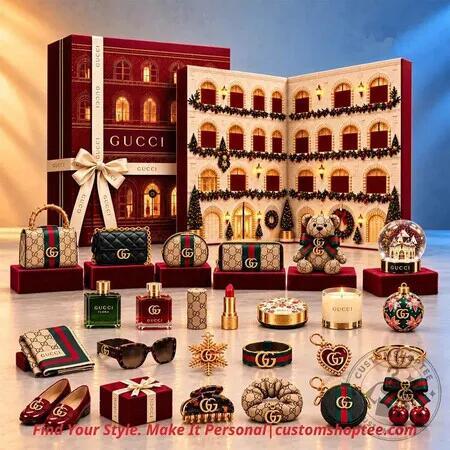 Luxury Brand Bags Advent Calendar 2026, 24 Day Christmas Countdown Calendar 2D Acrylic Ornament Luxury Brand Bags Collectibles Christmas Gift