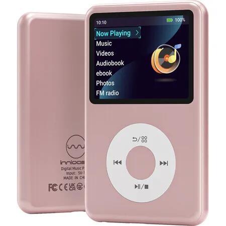 64GB MP3 Player with Bluetooth Portable Music Digital Players Supports Playlist Audiobook Video
