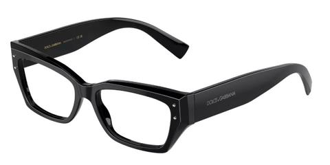 Dolce & Gabbana DG3387 501 Women’s Glasses Black Size 51 - Private Health Rebate - Blue Light Block Available