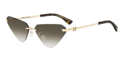 Dsquared2 D2 0108/S PEF/9K Women’s Sunglasses Gold Size 63