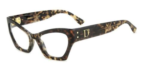 Dsquared2 D2 0133 ACI Women’s Glasses Tortoiseshell Size 53 - Private Health Rebate - Blue Light Block Available