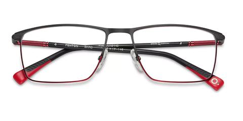 Etnia Barcelona Fenton BKRD Men's Glasses Black Size 60 - Private Health Rebate - Blue Light Block Available