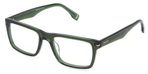 Police VPLQ64 CHAMP 11 0M26 Men's Glasses Green Size 55 - Private Health Rebate - Blue Light Block Available