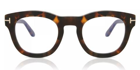 Tom Ford FT5873-B 052 Blue-Light Block Men's Glasses Tortoiseshell Size 49 - Private Health Rebate - Blue Light Block Available
