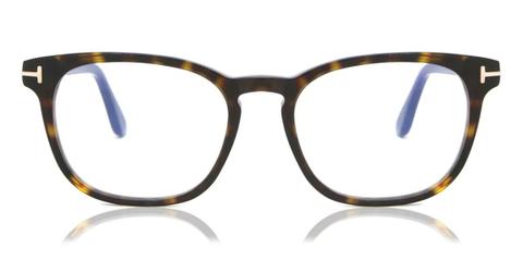 Tom Ford FT5868-B 052 Blue-Light Block Men's Glasses Tortoiseshell Size 53 - Private Health Rebate - Blue Light Block Available