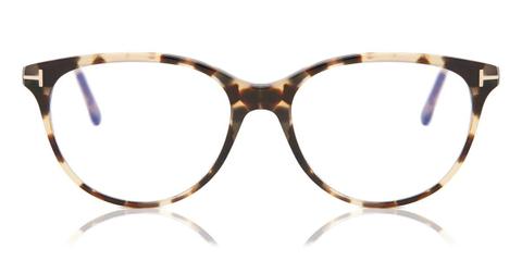 Tom Ford FT5544-B 055 Blue-Light Block Women’s Glasses Tortoiseshell Size 55 - Private Health Rebate - Blue Light Block Available