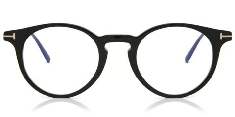 Tom Ford FT5557-B 001 Blue-Light Block Men's Glasses Black Size 48 - Private Health Rebate - Blue Light Block Available