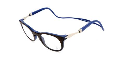CliC VUNETIC ALLEGRO Blue Men's Glasses Brown Size +3.00 - Private Health Rebate - Blue Light Block Available