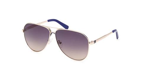 Guess GU00069 32W Men's Sunglasses Gold Size 63