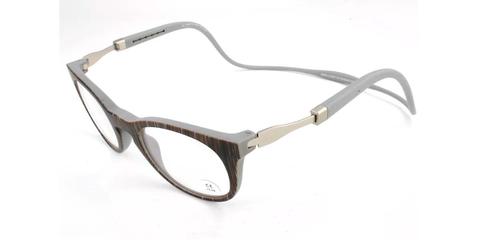 CliC VUNETIC ALLEGRO Grey Men's Glasses Grey Size +1.50 - Private Health Rebate - Blue Light Block Available