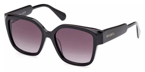 Max & Co. MO0075 01B Women’s Sunglasses Black Size 55