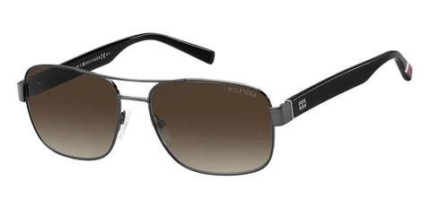 Tommy Hilfiger TH 1665/RE/S V81/HA Men's Sunglasses Silver Size 59