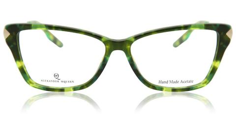 Alexander McQueen MCQ 0014 3JW Women’s Glasses Green Size 54 - Private Health Rebate - Blue Light Block Available