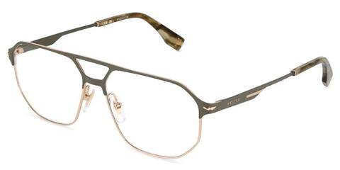Police VPLV38 CHAMP LITE 6 033M Men's Glasses Green Size 57 - Private Health Rebate - Blue Light Block Available