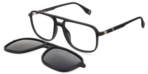 Police UPLV50 BEYOND LITE 10 With Clip-On U28P Men's Glasses Black Size 55 - Private Health Rebate - Blue Light Block Available