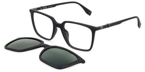 Police UPLV51 BEYOND LITE 11 With Clip-On U28Z Men's Glasses Black Size 52 - Private Health Rebate - Blue Light Block Available