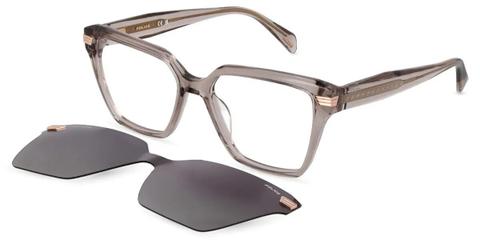 Police UPLV69 NOVA 3 With Clip-On ALVP Women’s Glasses Brown Size 53 - Private Health Rebate - Blue Light Block Available