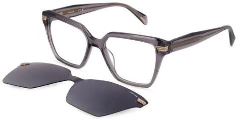 Police UPLV69 NOVA 3 With Clip-On M78P Women’s Glasses Clear Size 53 - Private Health Rebate - Blue Light Block Available