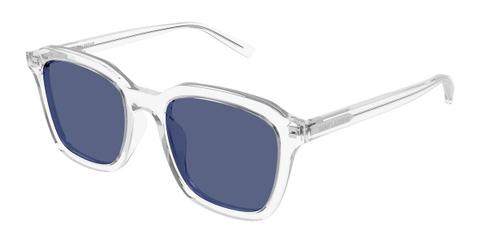 Saint Laurent SL 457 Asian Fit 010 Men's Sunglasses Clear Size 49