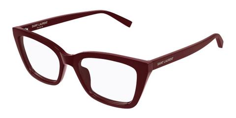 Saint Laurent SL 911 003 Women’s Glasses Burgundy Size 53 - Private Health Rebate - Blue Light Block Available