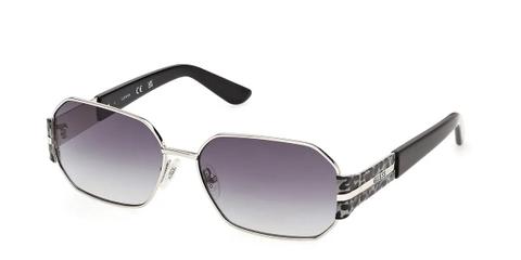 Guess GU00356 10B Women’s Sunglasses Silver Size 58
