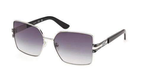 Guess GU00357 10B Women’s Sunglasses Silver Size 59