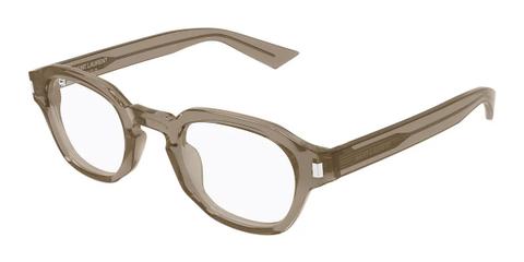 Saint Laurent SL 946 OPT 005 Men's Glasses Brown Size 47 - Private Health Rebate - Blue Light Block Available