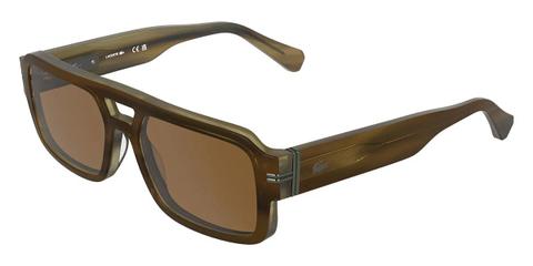 Lacoste L6102S 210 Men's Sunglasses Brown Size 56