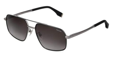 Police SPLV35 ELITE 6 0508 Men's Sunglasses Silver Size 59