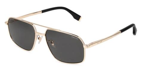 Police SPLV35 ELITE 6 300P Men's Sunglasses Gold Size 59
