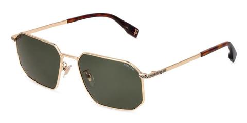 Police SPLV29 GRIND 9 0301 Men's Sunglasses Gold Size 56