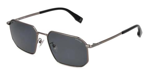 Police SPLV29 GRIND 9 509P Men's Sunglasses Silver Size 56