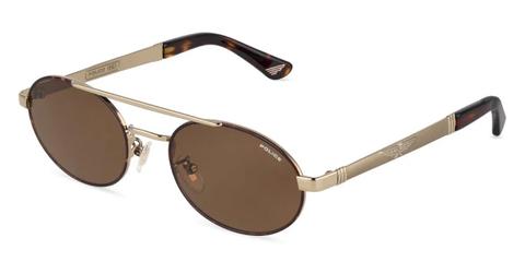 Police SPLV31 ORIGINS 64 02A8 Men's Sunglasses Tortoiseshell Size 54