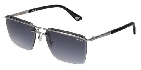 Police SPLV32 ORIGINS 65 0509 Men's Sunglasses Silver Size 60
