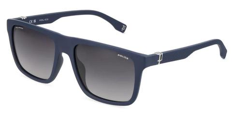 Police SPLV24 BEYOND LITE 9 W87P Men's Sunglasses Blue Size 57