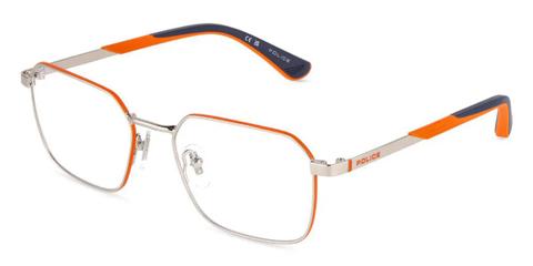 Police VK587 AERO 3 JR 0E89 Kids' Glasses Silver Size 51 - Private Health Rebate - Blue Light Block Available