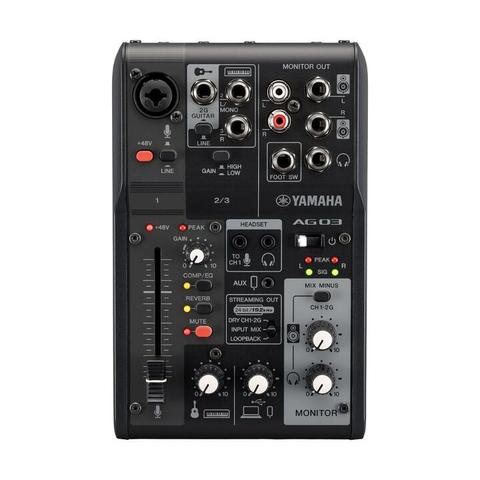 Yamaha AG03MK2 Live Streaming Mixer and Audio Interface - Black