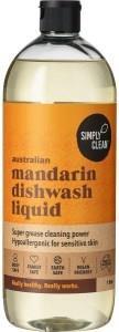 Simply Clean Dishwash Liquid Mandarin 6x1L